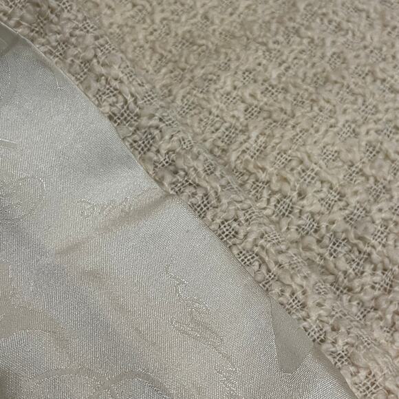 CHANEL 07A Skirt FR 40 | Cream Wool Tweed, Gold Chain Waist, Silk Lined, NWT - Picture 15 of 16